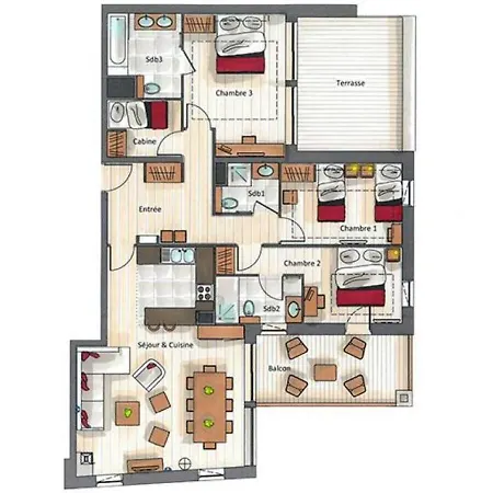 Keystone By Alpine Apartment Courchevel